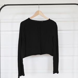 Slit-Sleeve Crop Top by Zara